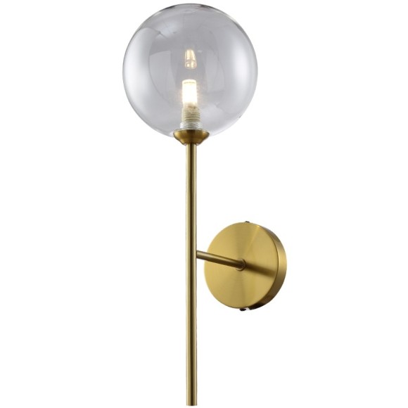 Бра Crystal Lux MARZO AP1 BRONZE/TRANSPARENTE