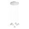 SL6017.101.07 Светильник подвесной ST-Luce Хром/Прозрачный с пузырьками воздуха LED 7*3W 3000K WATERFALL