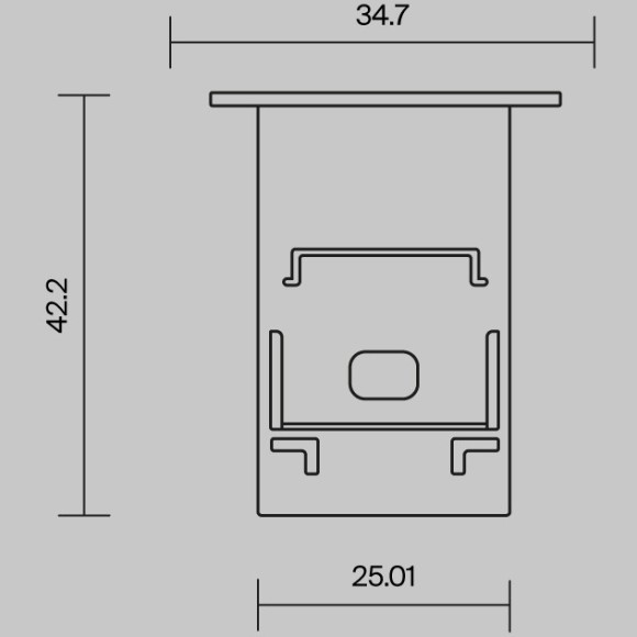 Комплект заглушек (для профиля 35×42) 2 шт. Maytoni 642054 Комплект заглушек (для профиля 35×42) 2 шт. Maytoni 642054