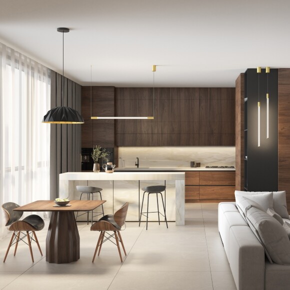 DK6655-BK+SG Светильник подвесной черный с золотой внутренней частью для обеденного стола Denkirs ORIGAMI 20 Вт 3000К 560x1500мм DK6655-BK+SG Светильник подвесной черный с золотой внутренней частью для обеденного стола Denkirs ORIGAMI 20 Вт 3000К 560x1500мм