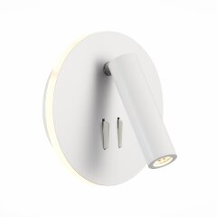 SL1586.513.01 Светильник настенный Белый LED 1*8W 3000K 624Lm Ra80 24° IP20 L-xW155xH155 170-240V Настенные светильники