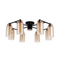 Люстра потолочная Arte Lamp A7027PL-8BK LEO под лампы 8xE14 40W