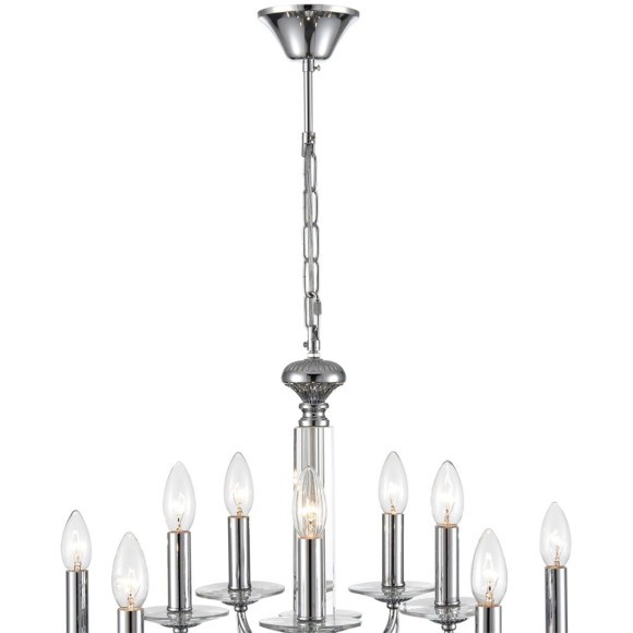 8034/10 CLASSI LN24 хром, металл/стекло Люстра подвесная Е14 10*40W 220V INCANTO