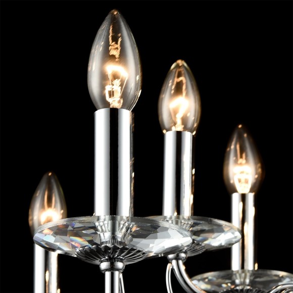 8034/10 CLASSI LN24 хром, металл/стекло Люстра подвесная Е14 10*40W 220V INCANTO