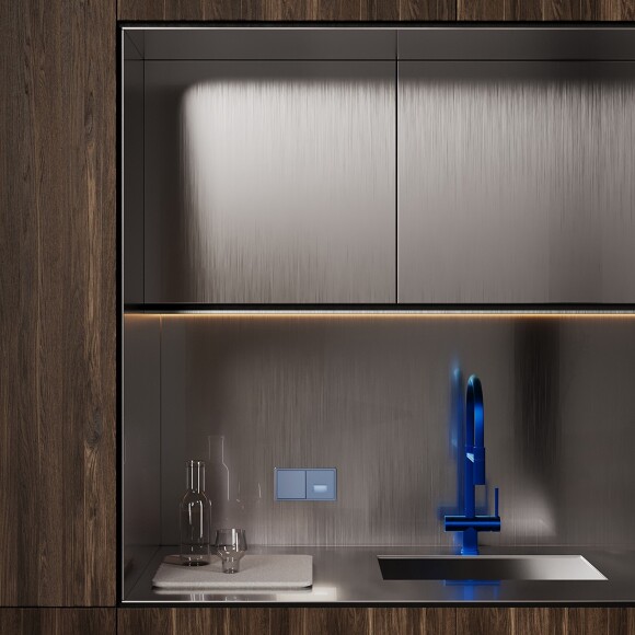 VLS002315 Накладка для подсветки светодиодной синего джинсового цвета VOLTUM S70 (деним)