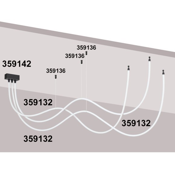 Однофазный трековый светодиодный светильник Novotech RAMO 359132 3800лм 38Вт