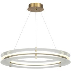 SL6245.203.01 Светильник подвесной ST-Luce золотистый/Прозрачный LED 1*40W 4000K FAGY