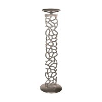 422254 INASHIKI Подсвечник алюминий никель неоклассика D180