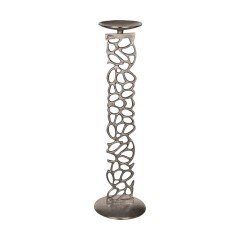 422254 INASHIKI Подсвечник алюминий никель неоклассика D180