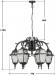 Уличный светильник подвесной FARO-FROST S 91170fS/6/16 Bl