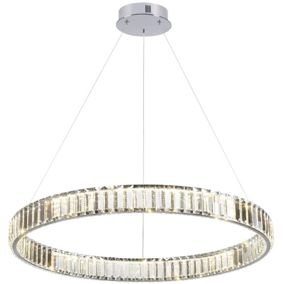 Люстра подвесная кольцевая хрустальная Odeon Light LED 45W 4000K 5350Лм VEKIA 4930/45L