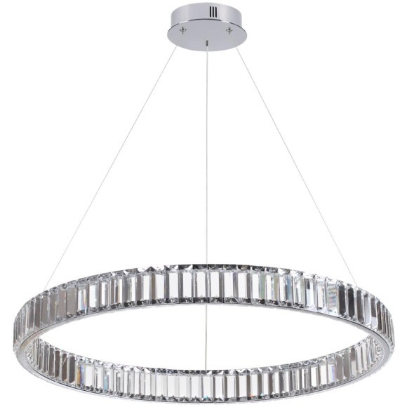 Люстра подвесная кольцевая хрустальная Odeon Light LED 45W 4000K 5350Лм VEKIA 4930/45L