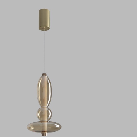 Светильник подвесной Crystal Lux QUASAR SP10W LED AMBER 3790/210