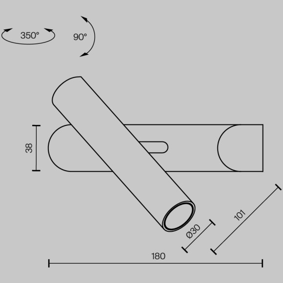 Настенный светильник (бра) Maytoni MOD442WL-L8BS3K Настенный светильник (бра) Maytoni MOD442WL-L8BS3K