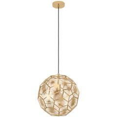 39755 SKOURA Подвесной светильник с 1 лампой E27 Винтаж Латунный Металл