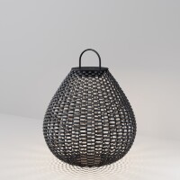 Maytoni Plet O530FL-L5B3K Уличный переносной влагозащищенный светильник из ротанга, диаметр 36см, управляемый пультом ДУ, работает на аккумуляторе USB Type-C зарядка, 5Вт, 150Лм, 120°, CRI90, IP54