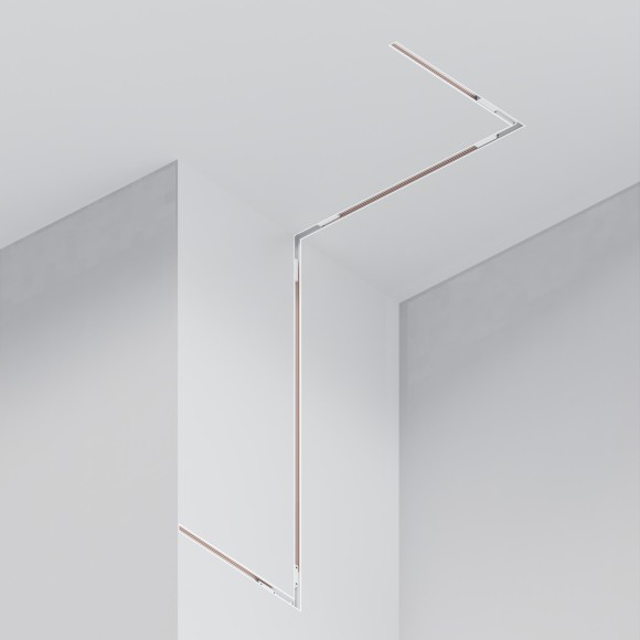 Шинопровод магнитный 2м низкопрофильный встраиваемый в ГКЛ 12.5мм TRXM034-422W