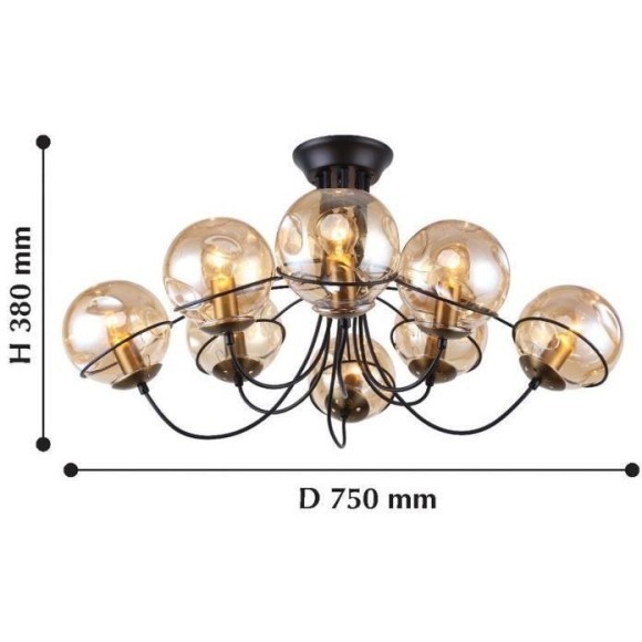 Потолочная люстра Grana 2202-8U