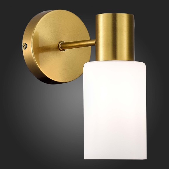 SLE1139-301-01 Светильник настенный Латунь/Белый E14 1*60W GESSI