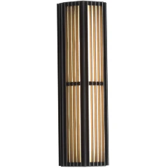 Favourite Trellis 4824-2W Современный светодиодный уличный фасадный настенный светильник, основание черный металл, плафон матовое белое стекло, LED 20Вт 3000K 500Лм CRI90 IP65 220В, размеры D95xW146xH460мм