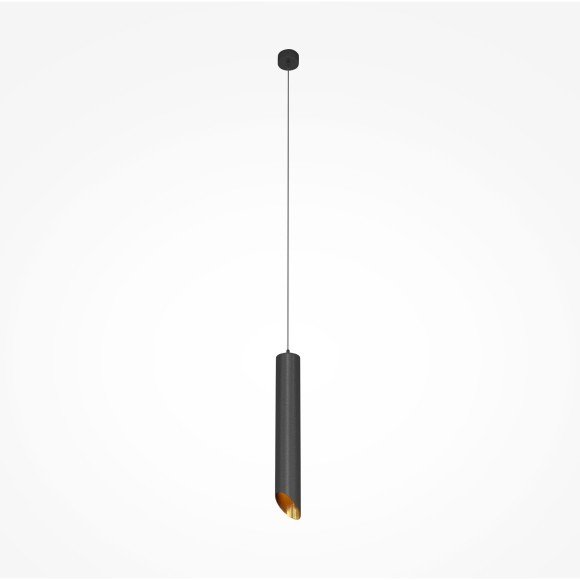 Подвесной светильник цилиндр Maytoni P044PL-01-40GU10-B L IPari под лампу 1xGU10 35W