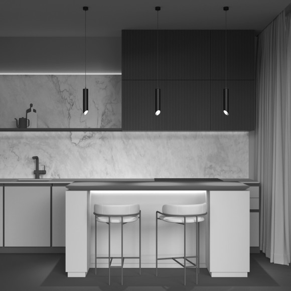 Подвесной светильник цилиндр Maytoni P044PL-01-40GU10-B L IPari под лампу 1xGU10 35W