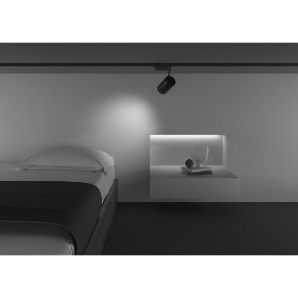 Однофазный двужильный светодиодный трековый светильник Maytoni Unity TR003-1-15W3K-M-B Vuoro 3000К 1520Лм CRI90+ 36° 15Вт