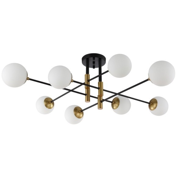 Светильник потолочный Crystal Lux FIDEL PL8 BLACK