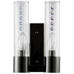 Бра Crystal Lux OTONO AP2 BLACK CHROMIUM/TRANSPARENTE