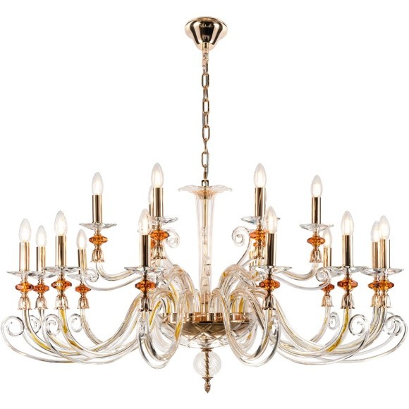 Люстра Crystal Lux CATARINA SP12+6 V2 GOLD/TRANSPARENT-COGNAC 1361/318 Люстра Crystal Lux CATARINA SP12+6 V2 GOLD/TRANSPARENT-COGNAC 1361/318