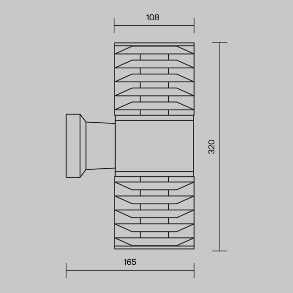 Уличный настенный светильник Maytoni O576WL-02B Bronx IP54 под лампы 2xE27 60W