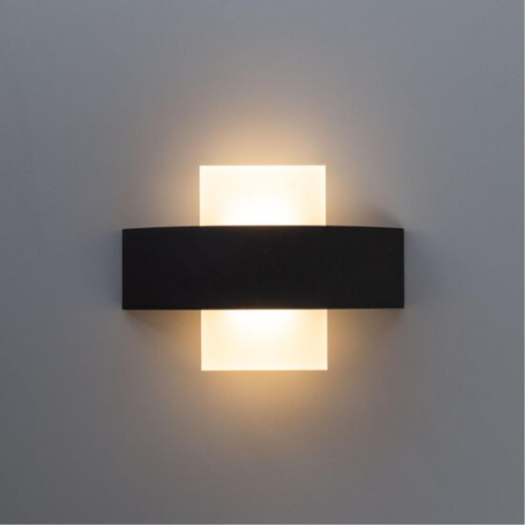 Уличный настенный светильник Arte Lamp A1444AP-1BK CROCE IP54 светодиодный LED 6W