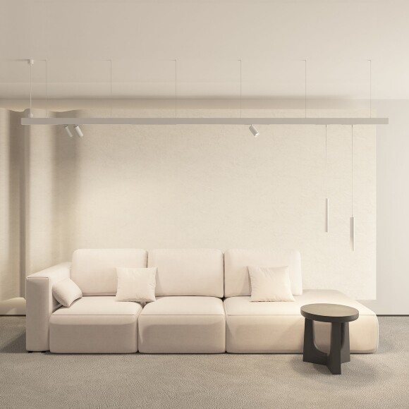 DK8004-CONN-WH Трековый белый светодиодный светильник-коннектор Denkirs SMART LINEAR 18Вт, 1520Лм, CRI90, 3000K-6000K, 120°