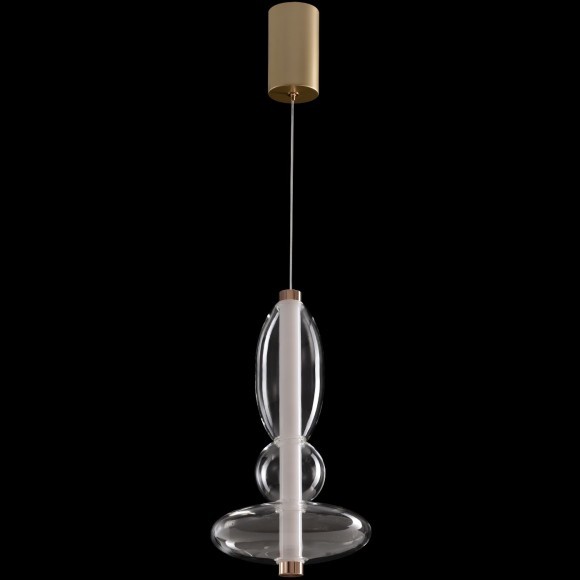 Светильник подвесной Crystal Lux QUASAR SP10W LED TRANSPARENT 3791/210