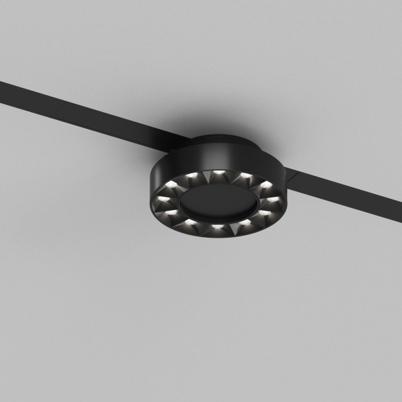 DK8030-BK Трековый магнитный светодиодный SMART (TUYA, Алиса, Wi-Fi, пам. настроек) светильник Denkirs SMART 220V CRI90+ 3000-6000К 650Лм 24° 12Вт