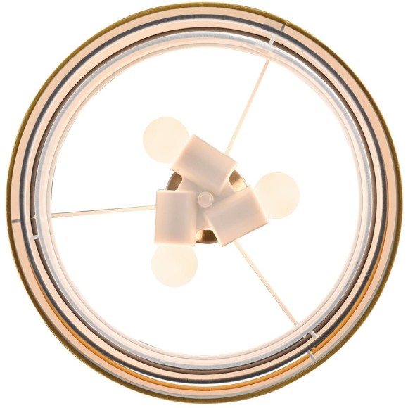 8038/3 MODERNI LN24 никель/желтый/серый/белый, металл/текстиль Подвесной светильник Е27 3*60W 220V ILAIDA