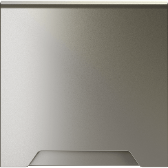 VLS000804 Накладка для розетки с заземлением, защитными шторками и защитной крышкой шелкового цвета VOLTUM S70 (шелк)