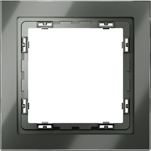VLS110106 Рамка стеклянная для электрических изделий VOLTUM серии S70 на 1 пост титанового цвета из стекла VLS110106 Рамка стеклянная для электрических изделий VOLTUM серии S70 на 1 пост титанового цвета из стекла