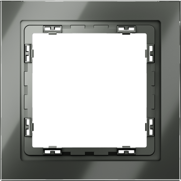 VLS110106 Рамка стеклянная для электрических изделий VOLTUM серии S70 на 1 пост титанового цвета из стекла VLS110106 Рамка стеклянная для электрических изделий VOLTUM серии S70 на 1 пост титанового цвета из стекла