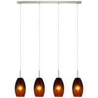 88949 BATISTA Подвесной потолочный светильник люстра с 4 лампами E27, 240Вт, металл, стекло, никель