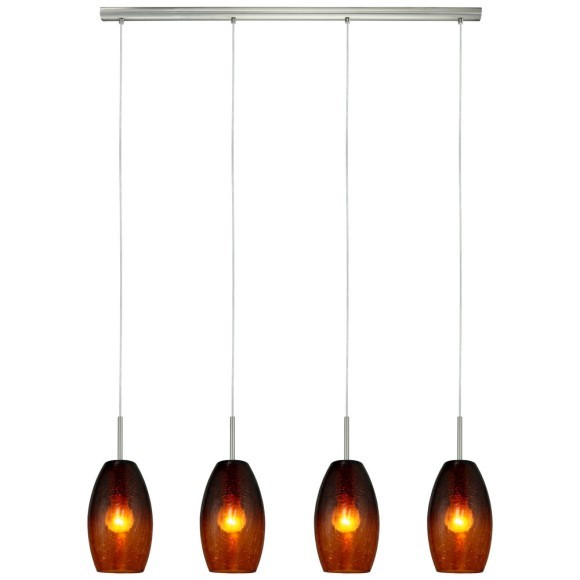 88949 BATISTA Подвесной потолочный светильник люстра с 4 лампами E27, 240Вт, металл, стекло, никель