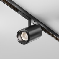 Maytoni EXILITY X TR244-12W4K-B Трековый светодиодный черный магнитный светильник цилиндр диаметром 5.5см, с DIP переключателем группы включения на корпусе и рег. угла рассеивания, LED 12Вт 4000K 1290Лм CRI90 10-45° IP20 48В