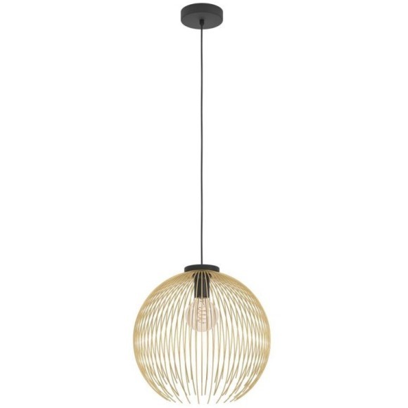 901003 Подвесной светильник VENEZUELA, 1х40W (E27), H1100, ?400, сталь / черный