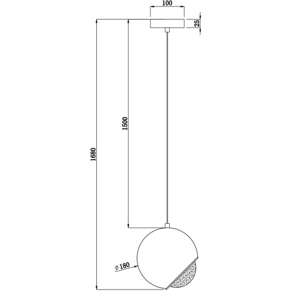 Подвесной светильник Maytoni P065PL-L7RG3K