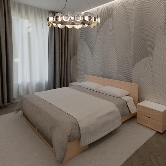 4643-16P, подвесная люстра, D700xH295/1590, LEDx72W, 8217LM, 4000K, included 4643-16P, подвесная люстра, D700xH295/1590, LEDx72W, 8217LM, 4000K, included