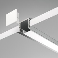 Maytoni ALM006S-2M 632020 Алюминиевый 2м профиль c фланцем (кромкой), монтаж в ГКЛ, размер 2000x22x12мм, для лент шириной до 10мм, ширина световой линии 13мм, рассеиватель, 4 крепления и 2 заглушки в комплекте