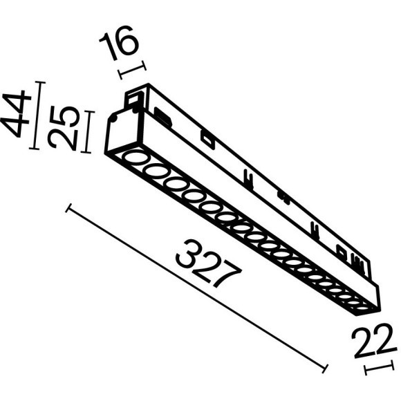 TR031-2-18W3K-W Трековый магнитный светодиодный светильник Maytoni Exility CRI90+ 3000К 1210Лм 36° 18Вт