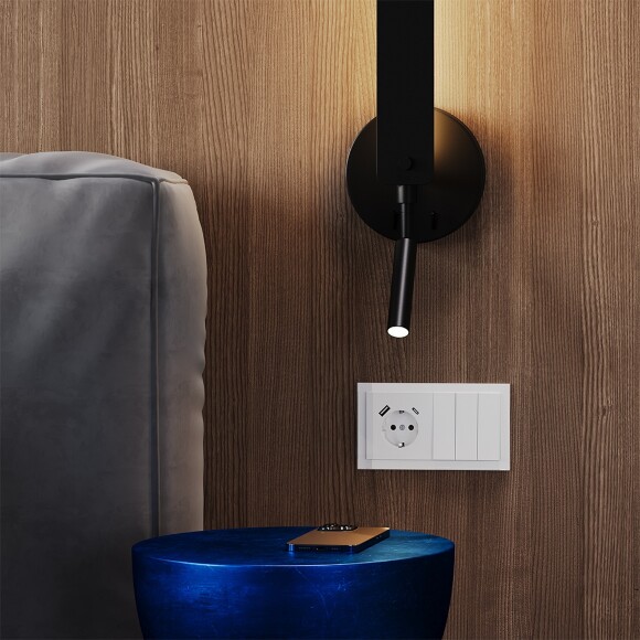 VLS030101 Выключатель встраиваемый трехклавишный белого глянцевого цвета 10А (2200 Ватт) VOLTUM S70 (белый глянцевый)