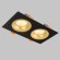 Светильник встраиваемый поворотный GU10 2*50W Черный/Матовое Золото IL.0029.0010-2-BMG