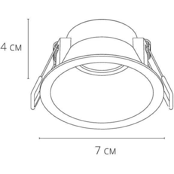 Точечный встраиваемый светильник Arte Lamp DASH MINI A2764PL-1BK